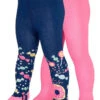 Playshoes 2er-Set: Strumpfhose In Rosa/ Dunkelblau -Playshoes playshoes 2er set strumpfhose in rosa dunkelblau