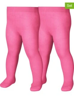 Playshoes 2er-Set: Thermostrumpfhosen In Rosa