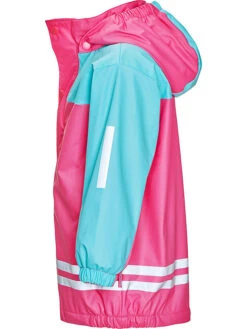 Playshoes 2tlg. Regenanzug In Hellblau/ Pink -Playshoes playshoes 2tlg regenanzug in hellblau pink 4