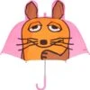 Playshoes 3D Regenschirm DIE MAUS In Rosa