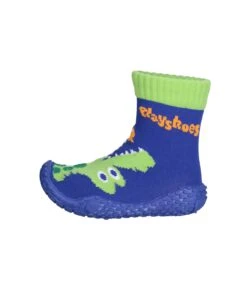 Playshoes Aqua-Socke Krokodil In Marine