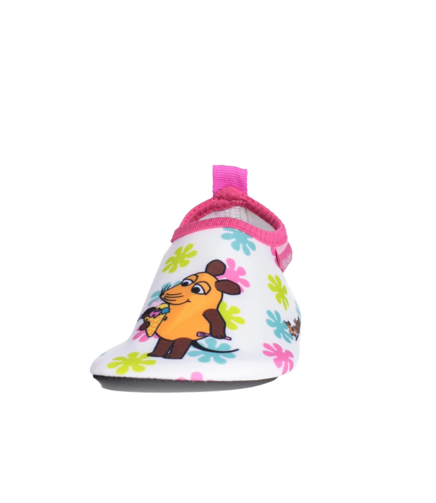 Playshoes Barfuß-Schuh DIE MAUS Blumen In Weiß/Rosa 8 Playshoes Barfuß-Schuh DIE MAUS Blumen In Weiß/Rosa – Bild 6
