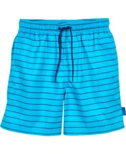 Playshoes Beach-Short Ringel In Aquablau