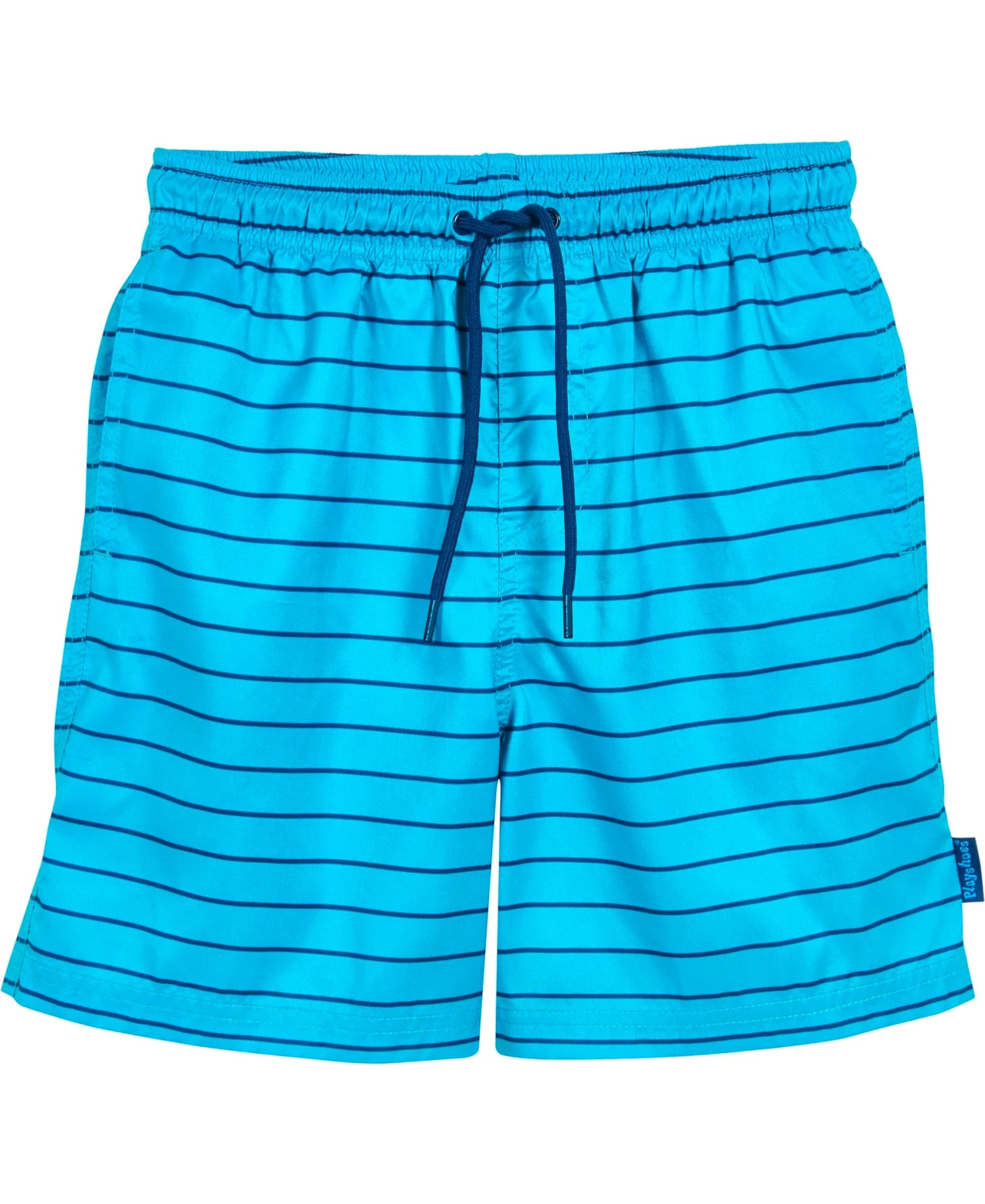 Playshoes Beach-Short Ringel In Aquablau 3 Playshoes Beach-Short Ringel In Aquablau