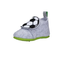 Playshoes Filz-Hausschuh Fußball In Grau -Playshoes playshoes filz hausschuh fussball in grau 6