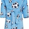Playshoes Fleece-Bademantel Fußball In Blau -Playshoes playshoes fleece bademantel fussball in blau