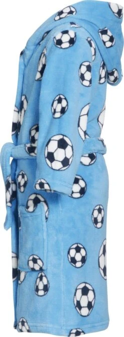 Playshoes Fleece-Bademantel Fußball In Blau -Playshoes playshoes fleece bademantel fussball in blau 2