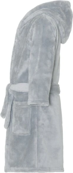 Playshoes Fleece-Bademantel Uni In Grau -Playshoes playshoes fleece bademantel uni in grau 2