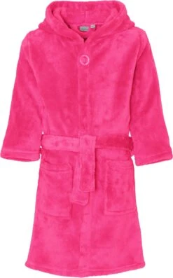 Playshoes Fleece-Bademantel Uni In Pink