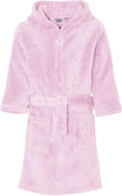 Playshoes Fleece-Bademantel Uni In Rosa