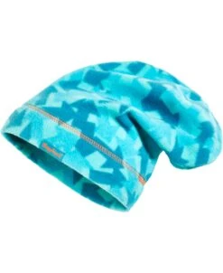 Playshoes Fleece-Beanie Pfeile Camouflage In Petrol