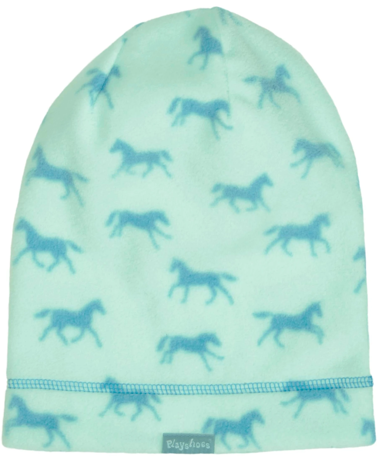 Playshoes Fleece-Beanie Pferde In Türkis 4 Playshoes Fleece-Beanie Pferde In Türkis – Bild 2