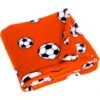 Playshoes Fleece-Decke Fußball In Orange 1 Playshoes Fleece-Decke Fußball In Orange -Playshoes playshoes fleece decke fussball in orange