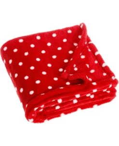 Playshoes Fleece-Decke Punkte In Rot