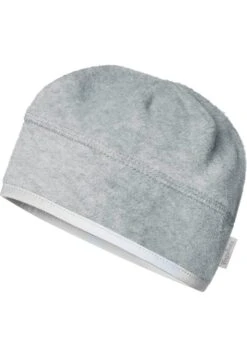 Playshoes Fleece-Mütze Helmgeeignet In Grau/melange