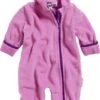 Playshoes Fleece-Overall Farblich Abgesetzt In Pink -Playshoes playshoes fleece overall farblich abgesetzt in pink