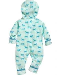 Playshoes Fleece-Overall Pferde In Türkis -Playshoes playshoes fleece overall pferde in turkis 2