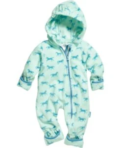 Playshoes Fleece-Overall Pferde In Türkis