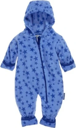 Playshoes Fleece-Overall Sterne In Blau