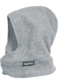 Playshoes Fleece-Schalmütze Mit Klettverschluß In Grau/melange
