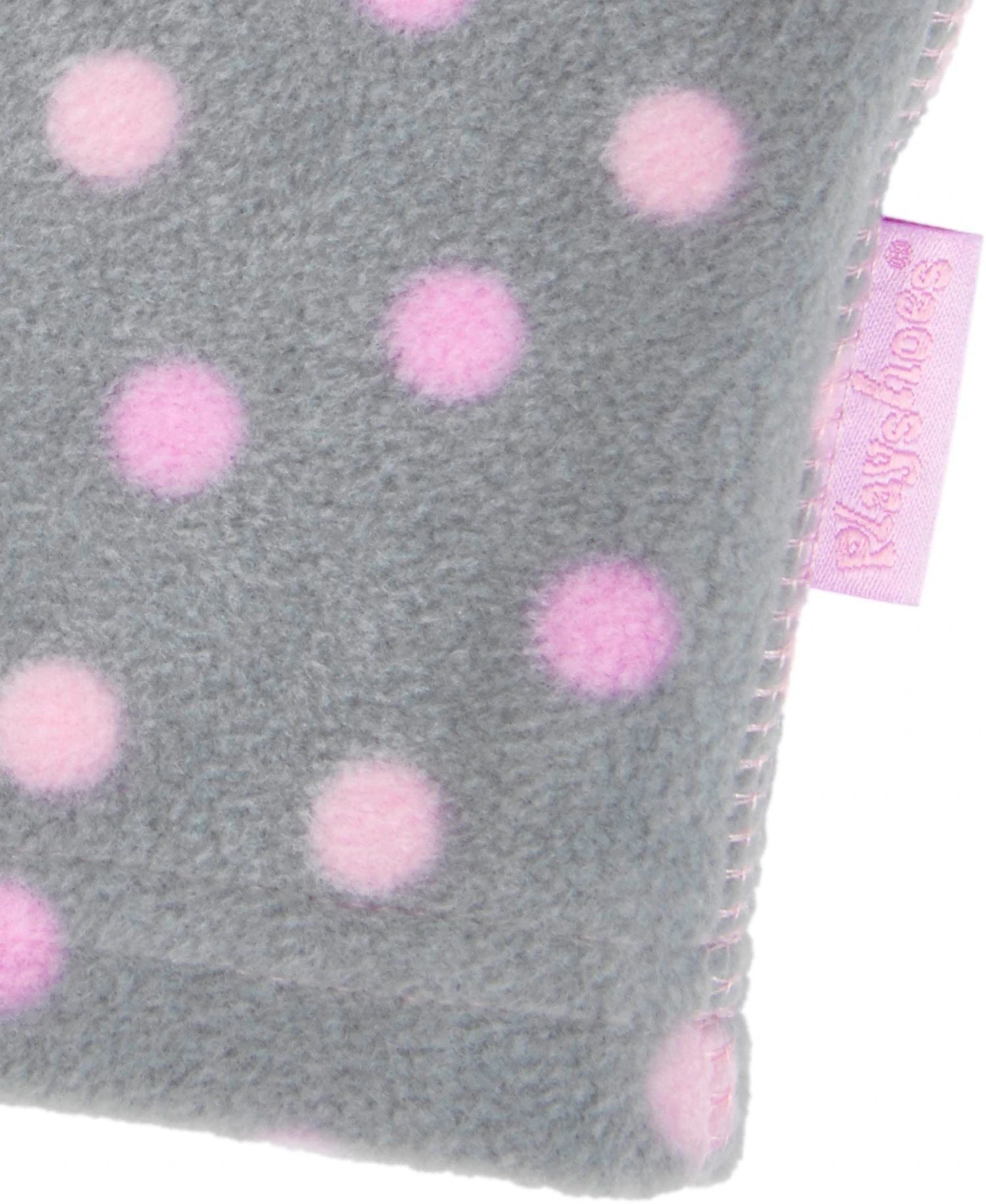 Playshoes Fleece-Schlupfmütze Punkte In Grau 5 Playshoes Fleece-Schlupfmütze Punkte In Grau – Bild 3
