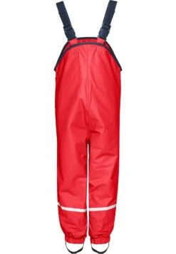 Playshoes Fleece-Trägerhose In Rot