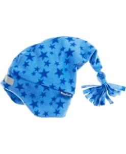 Playshoes Fleece-Zipfelmütze Sterne In Blau