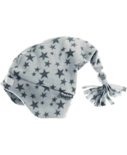 Playshoes Fleece-Zipfelmütze Sterne In Grau