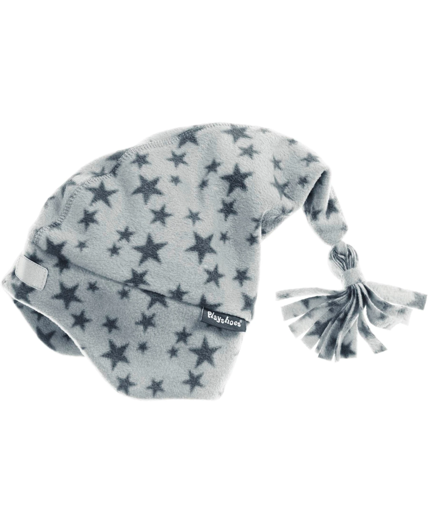 Playshoes Fleece-Zipfelmütze Sterne In Grau 3 Playshoes Fleece-Zipfelmütze Sterne In Grau