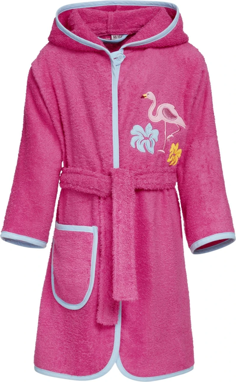 Playshoes Frottee-Bademantel Flamingo In Pink 3 Playshoes Frottee-Bademantel Flamingo In Pink