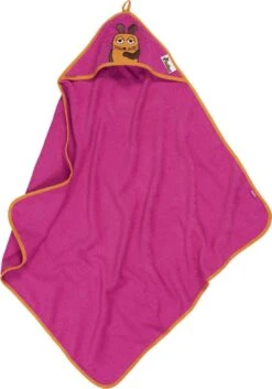 Playshoes Frottee-Kapuzentuch DIE MAUS In Pink