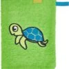 Playshoes Frottee-Waschhandschuh Schildkröte In Grün