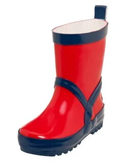 Playshoes Gummistiefel In Rot/ Dunkelblau