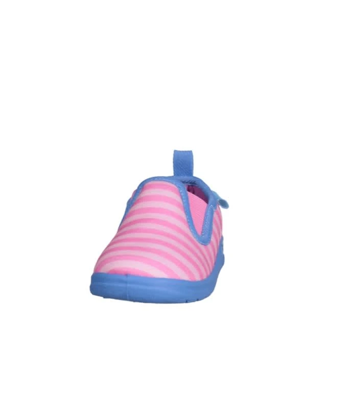 Playshoes Hausschuh Ringel In Pink/Türkis 7 Playshoes Hausschuh Ringel In Pink/Türkis – Bild 5