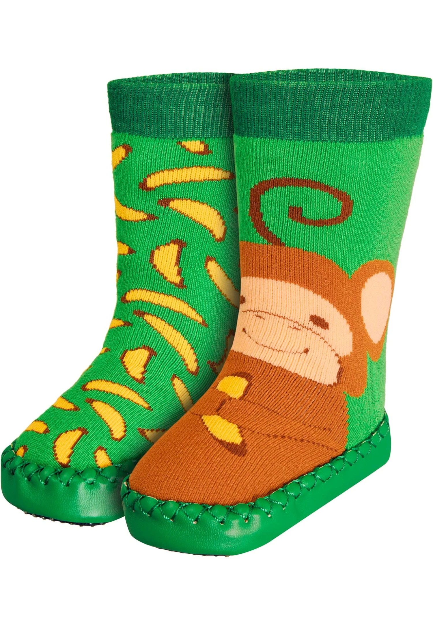 Playshoes Hüttenschuh Affe In Grün 3 Playshoes Hüttenschuh Affe In Grün