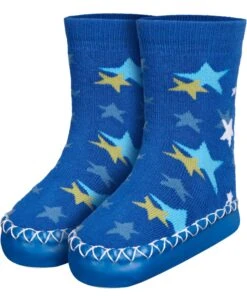 Playshoes Hüttenschuh Sterne In Blau