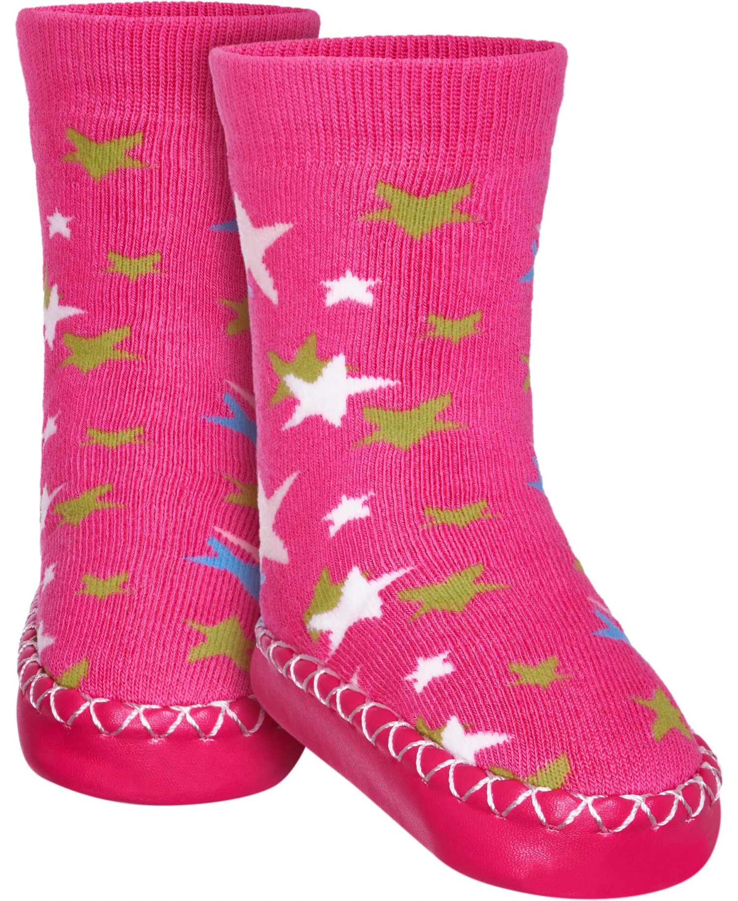 Playshoes Hüttenschuh Sterne In Pink 5 Playshoes Hüttenschuh Sterne In Pink – Bild 3