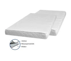 Playshoes Molton-Betteinlage 50x70 Cm 2er Pack In Weiß -Playshoes playshoes molton betteinlage 50x70 cm 2er pack in weiss 2