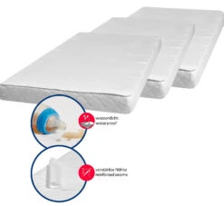 Playshoes -Playshoes playshoes molton frottee betteinlage 40x50cm 3er pack in weiss 1