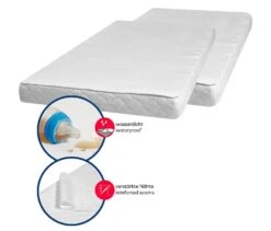 Playshoes -Playshoes playshoes molton frottee betteinlage 70x100 cm 2er pack in weiss 1