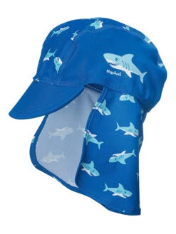 Playshoes Nackenschutzcap "Hai" In Blau