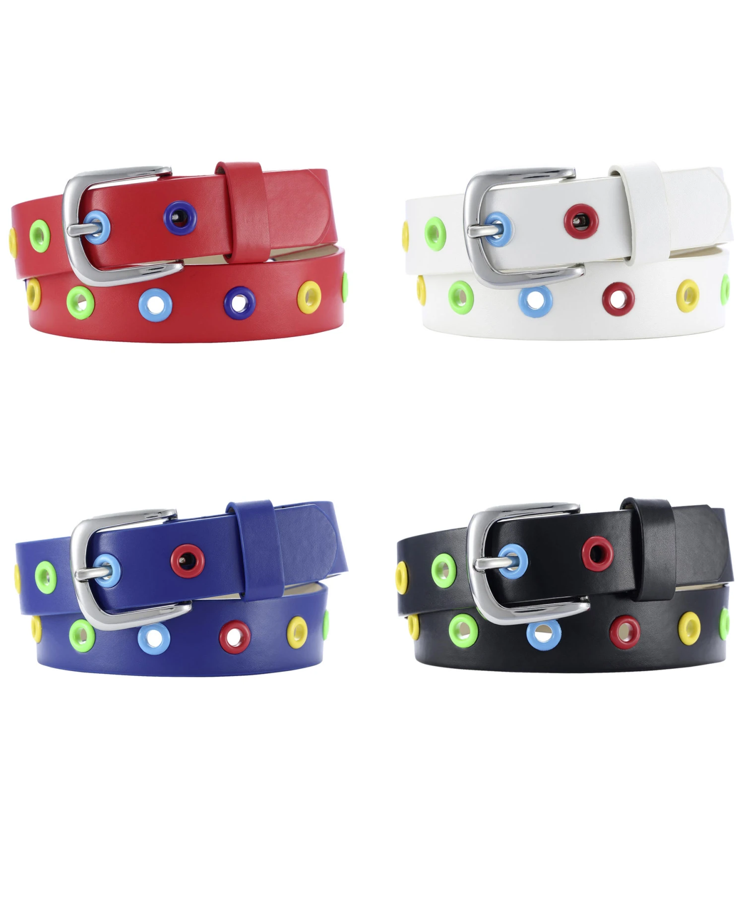 Playshoes PU-Gürtel Mit Nieten In Marine 5 Playshoes PU-Gürtel Mit Nieten In Marine – Bild 3