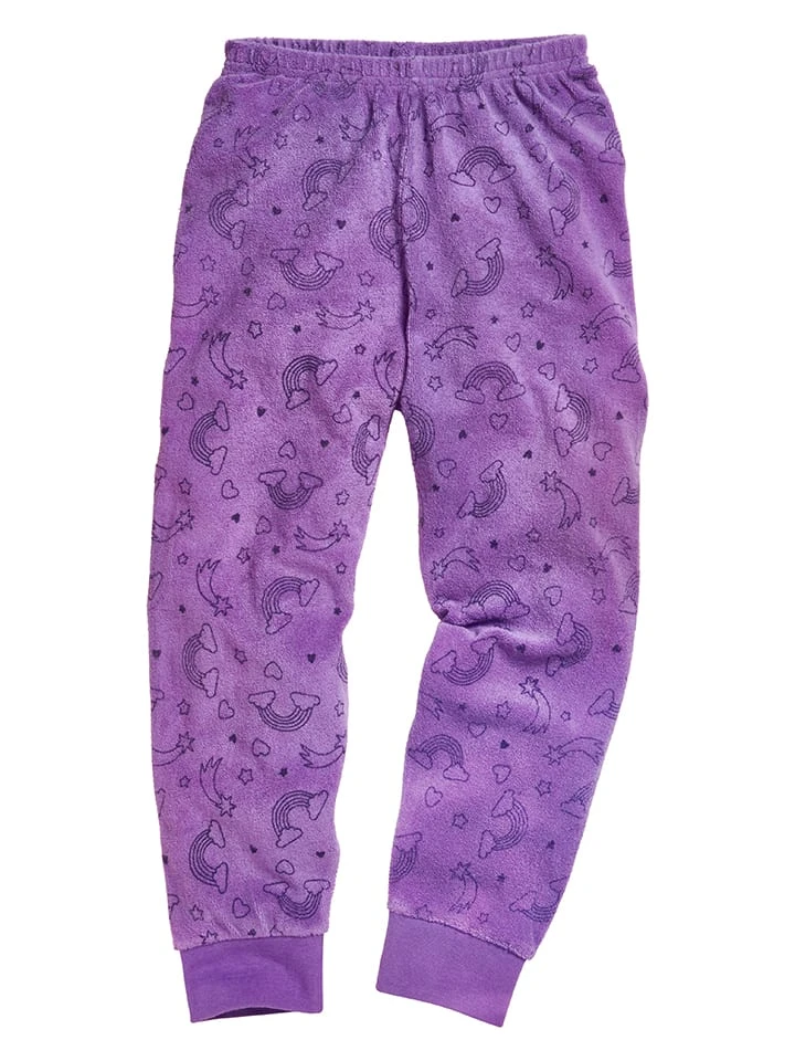 Playshoes Pyjama In Lila/ Grau 5 Playshoes Pyjama In Lila/ Grau – Bild 3