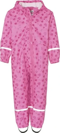 Playshoes Regen-Overall Herzchen Allover In Pink