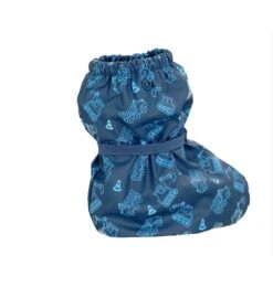 Playshoes Regenfüßlinge Mit Fleece-Futter Baustelle In Marine -Playshoes playshoes regenfusslinge mit fleece futter baustelle in marine 1
