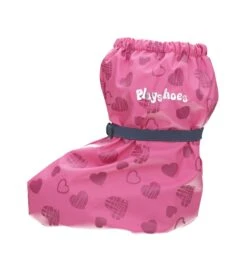 Playshoes Regenfüßlinge Mit Fleece-Futter Herzchen In Pink