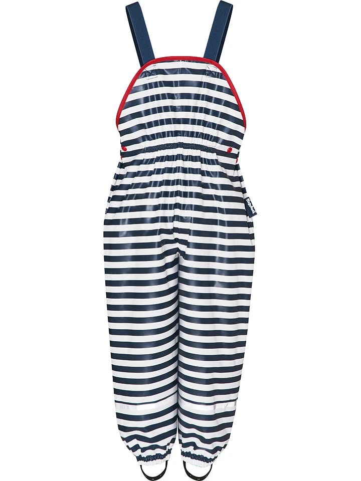 Playshoes Regenlatzhose In Dunkelblau/ Weiß 4 Playshoes Regenlatzhose In Dunkelblau/ Weiß – Bild 2