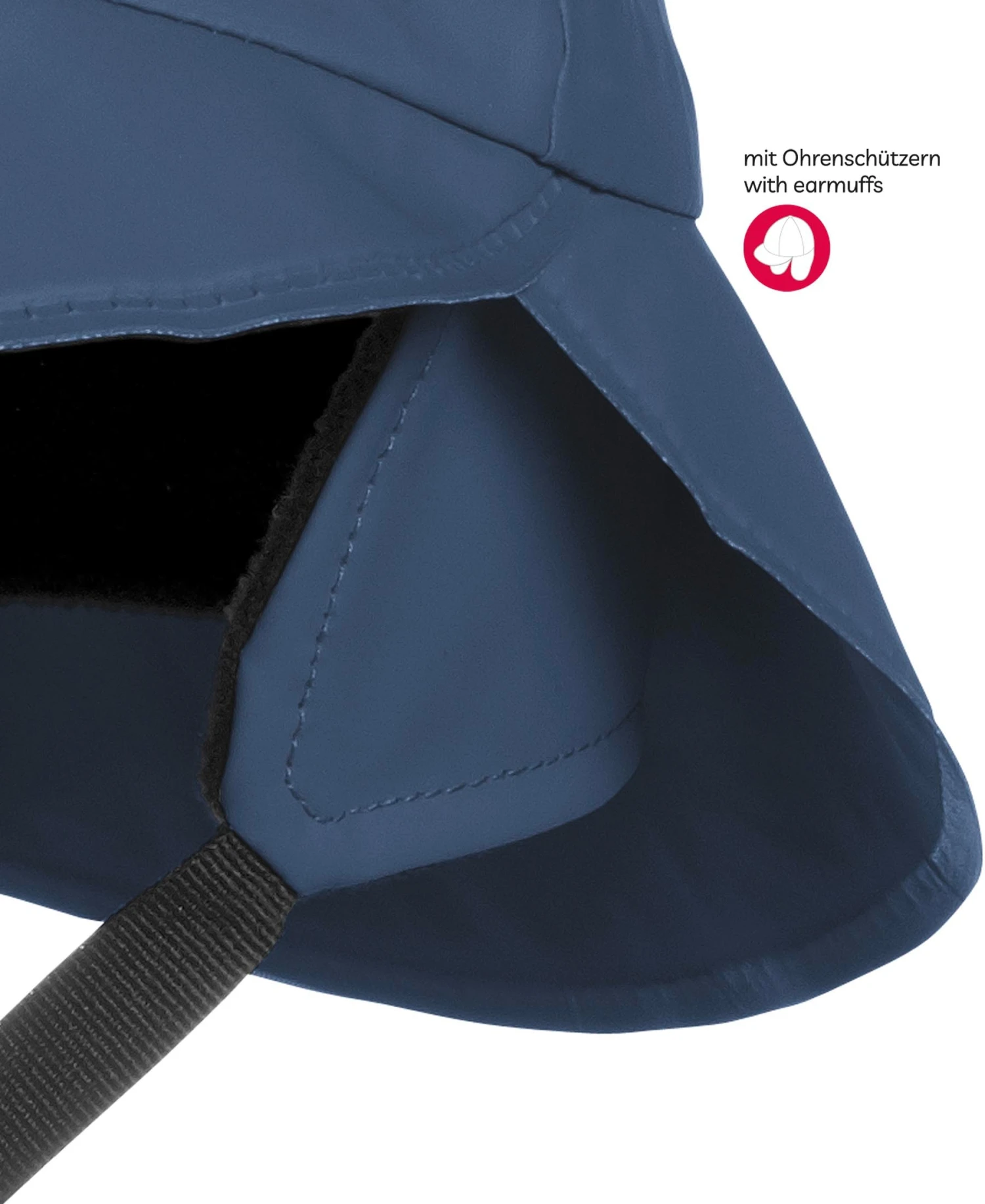 Playshoes Regenmütze, Fleecefutter In Marine 6 Playshoes Regenmütze, Fleecefutter In Marine – Bild 4