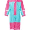 Playshoes Regenoverall In Pink/ Türkis