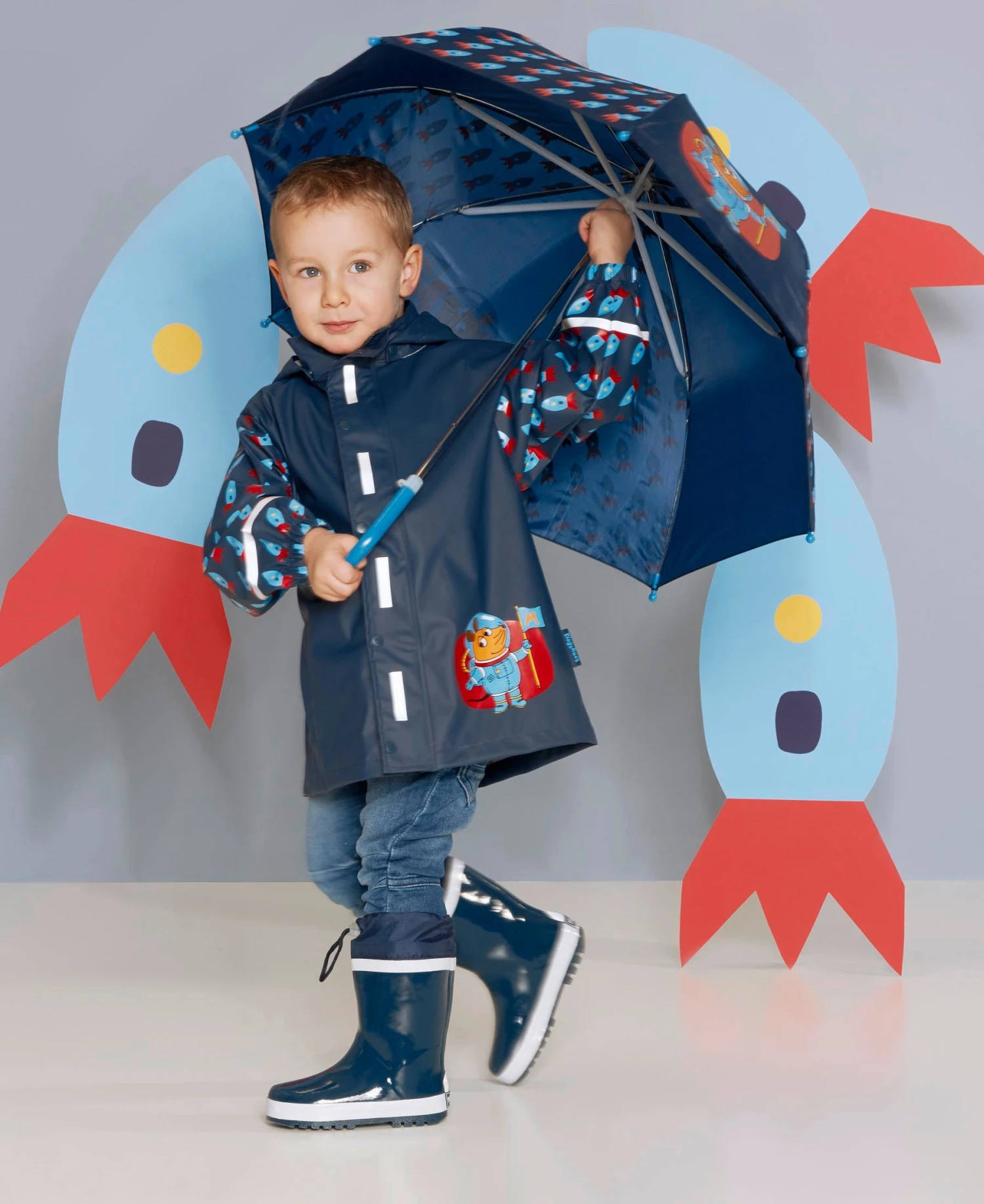 Playshoes Regenschirm Die Maus Weltraum In Marine 6 Playshoes Regenschirm Die Maus Weltraum In Marine – Bild 4